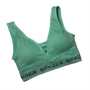 Spyder Sports Bra in Mint Green, Size Medium